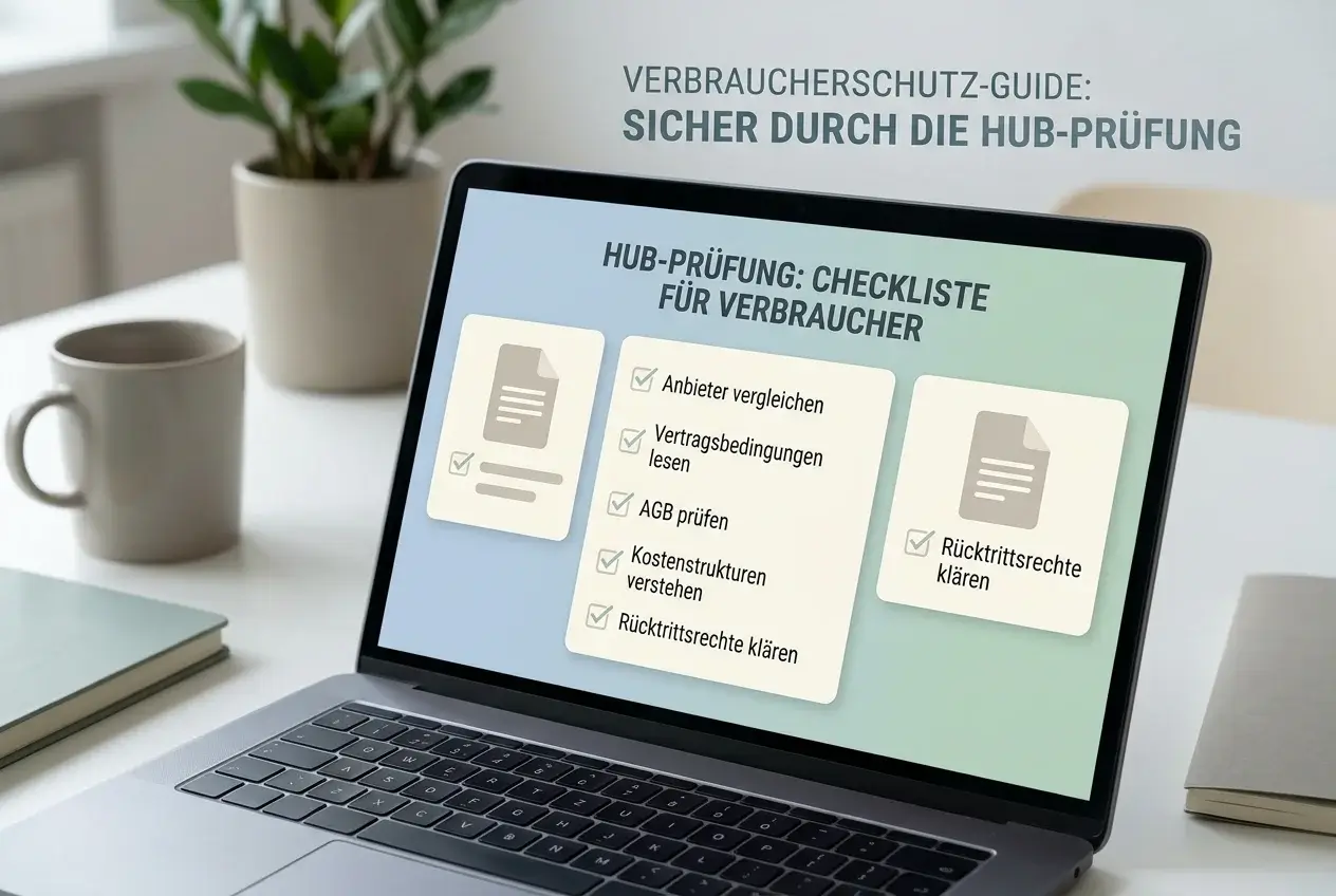 Prüfliste auf einem Bildschirm zur Bewertung eines Glücksspielangebots